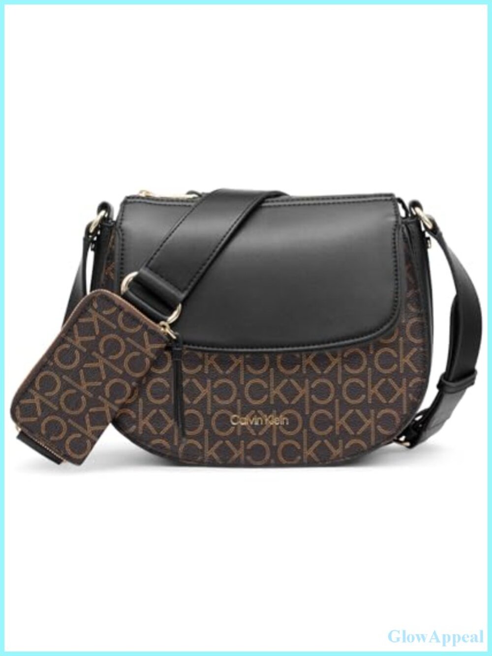 Calvin Klein Bella Novelty Crossbody Handbag Saddle Style Casual